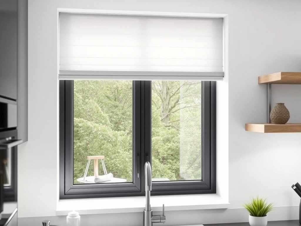 Osłony okienne nad zlewem: jak wybrać praktyczne i odporne rozwiązanie do kuchni